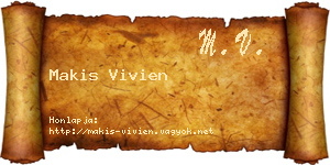Makis Vivien névjegykártya