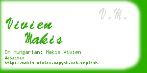 vivien makis business card